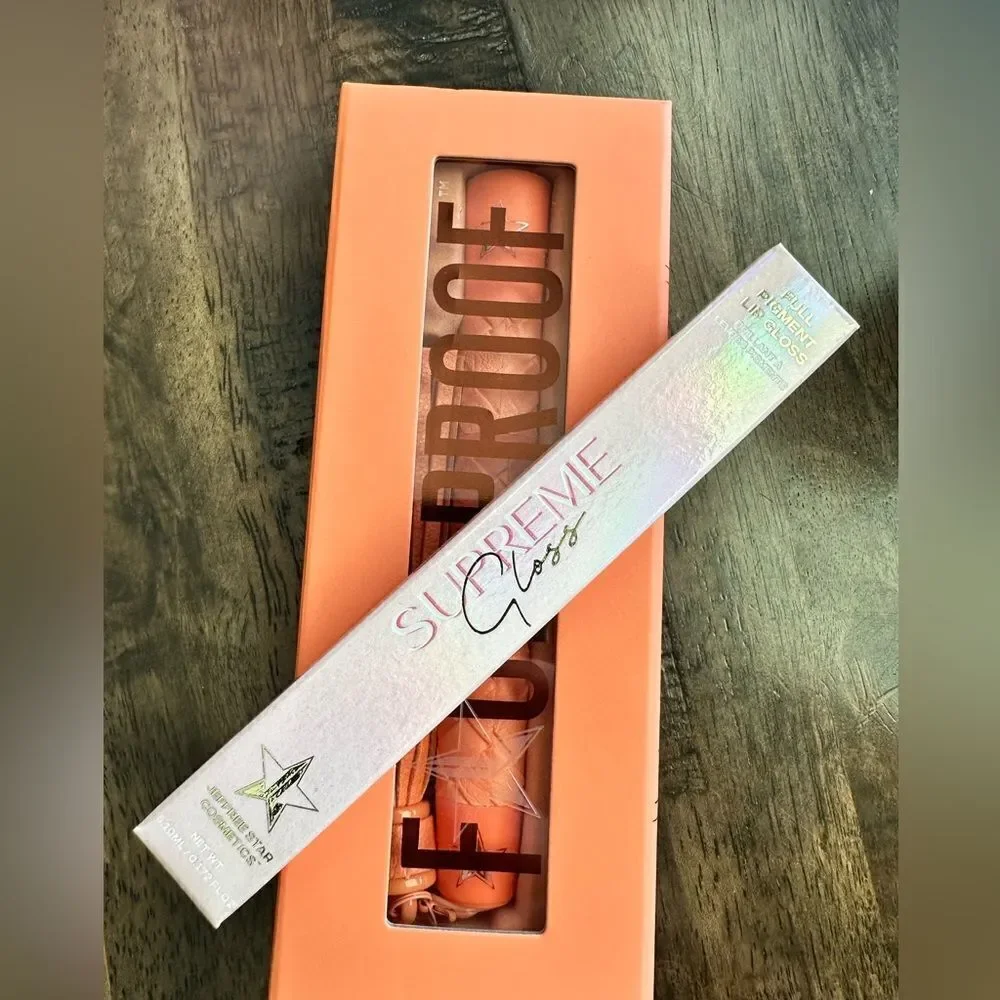 NIB Jeffree Star F*ck Proof Mascara- Coral & Supreme Gloss - No Apologies